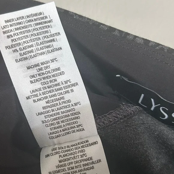 Lysse Sketch Animal Leggings Women XS Charcoal Black NEW High Waist Shaping - Picture 14 of 15